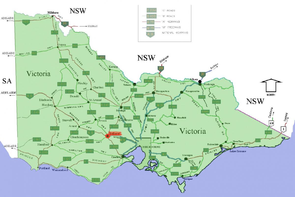 postcodes Victoria hartë
