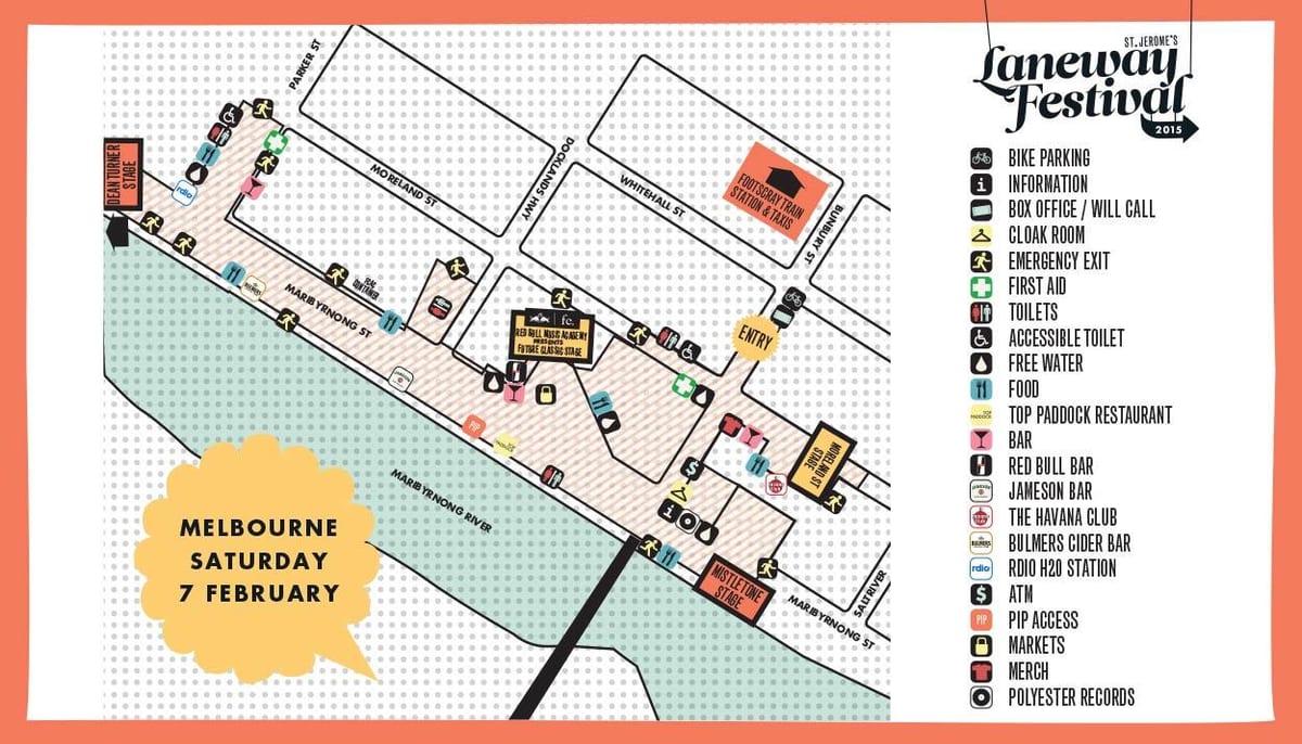 harta e Melburn laneways