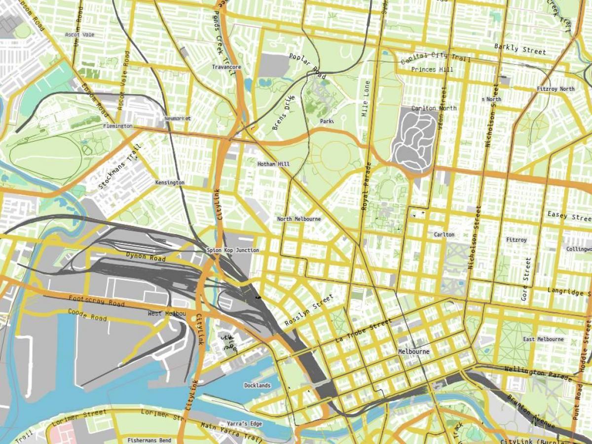 harta e Royal hospital Melbourne