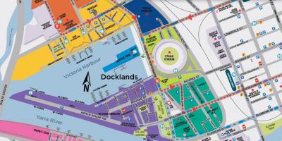 Docklands hartë Melburn