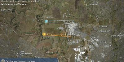 Harta aeroportin e Melburn