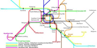 Metro, tren hartë Melburn